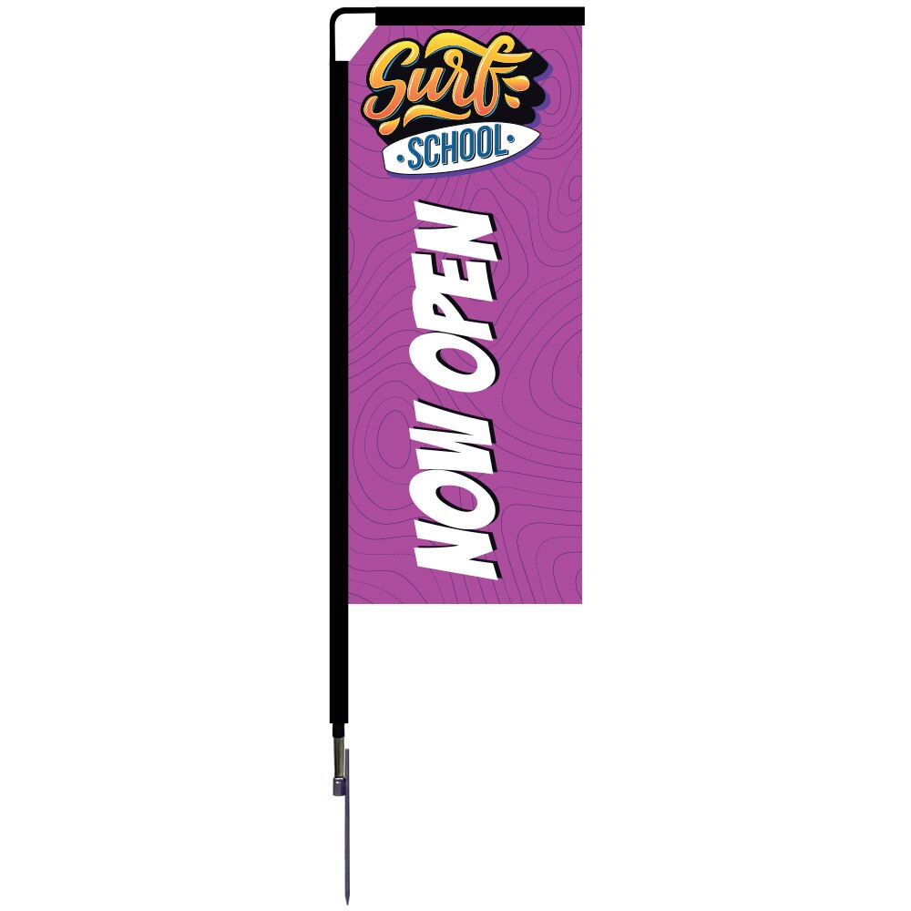 7 ft. Mamba Rectangle Flag Medium — Graphic Package / Spike Base
